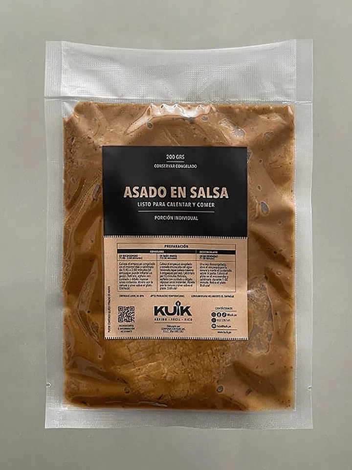 Asado en salsa 200 g.